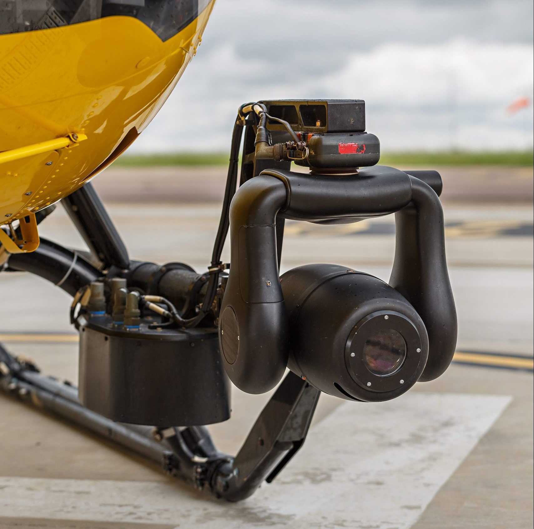 high intensity search light on H145 helicopter