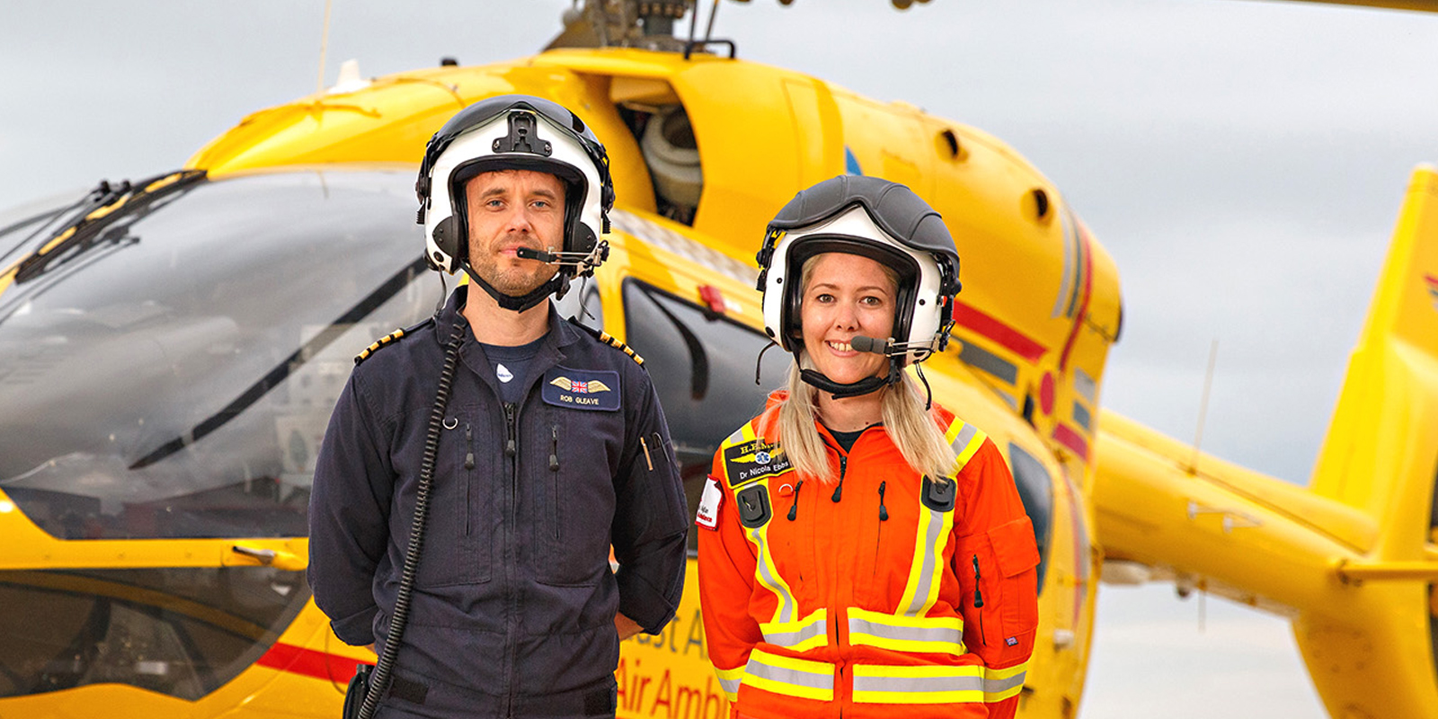 Pilot Rob Gleave- Dr Nicola Ebbs