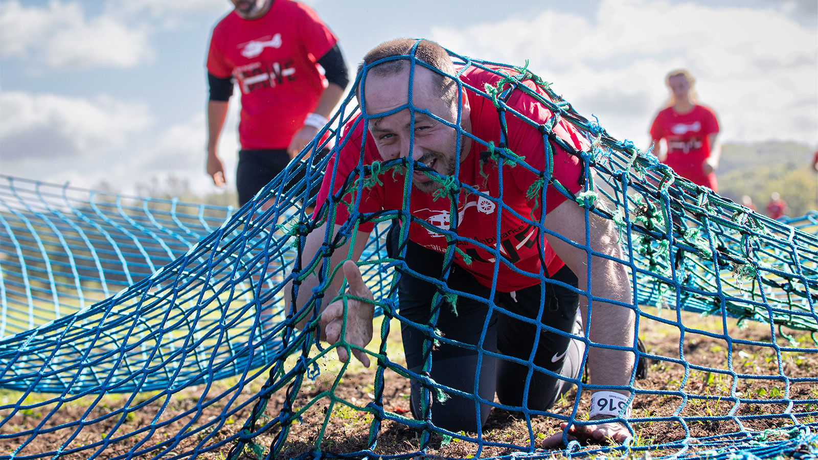 Courageous crawl Only The Brave obstacle