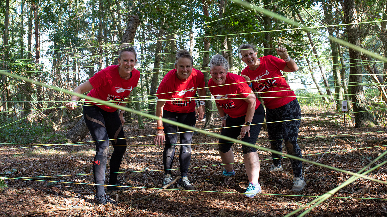 Giant web only the brave obstacle