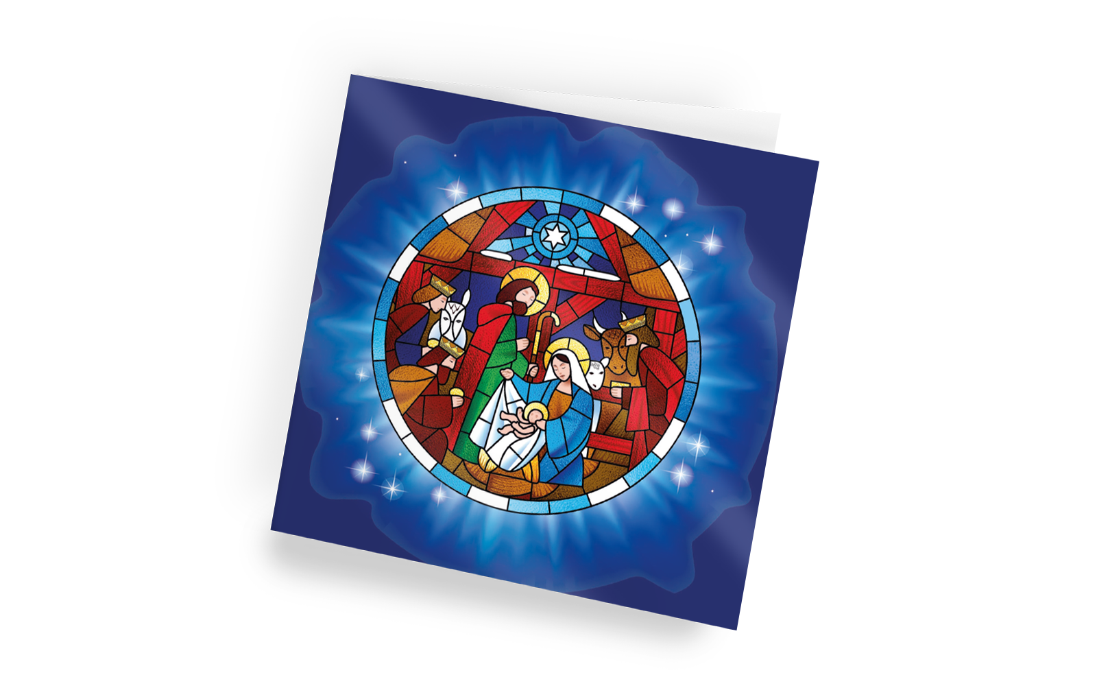 Nativity Window Christmas Cards