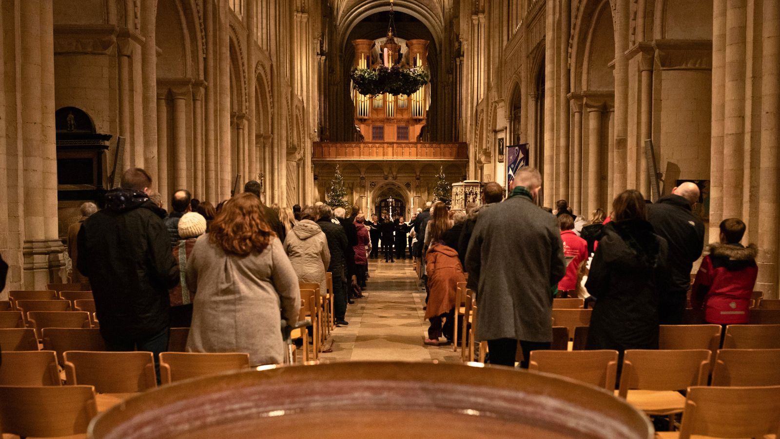 Inside Norwich Cathedral