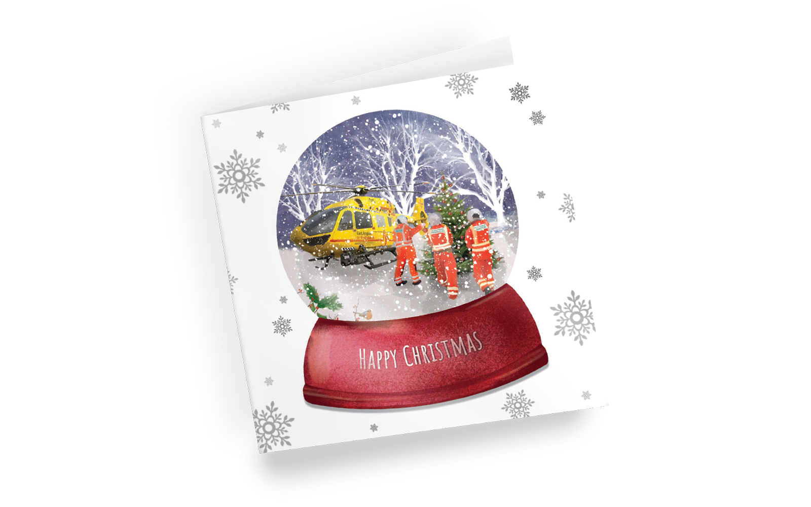 Snow Globe Christmas Card