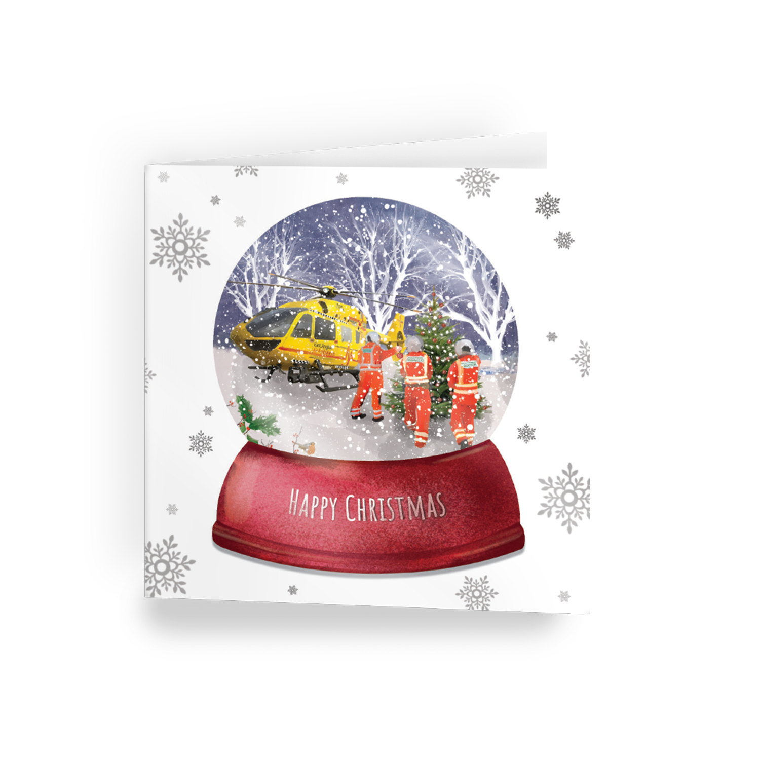 Snow Globe Christmas Card