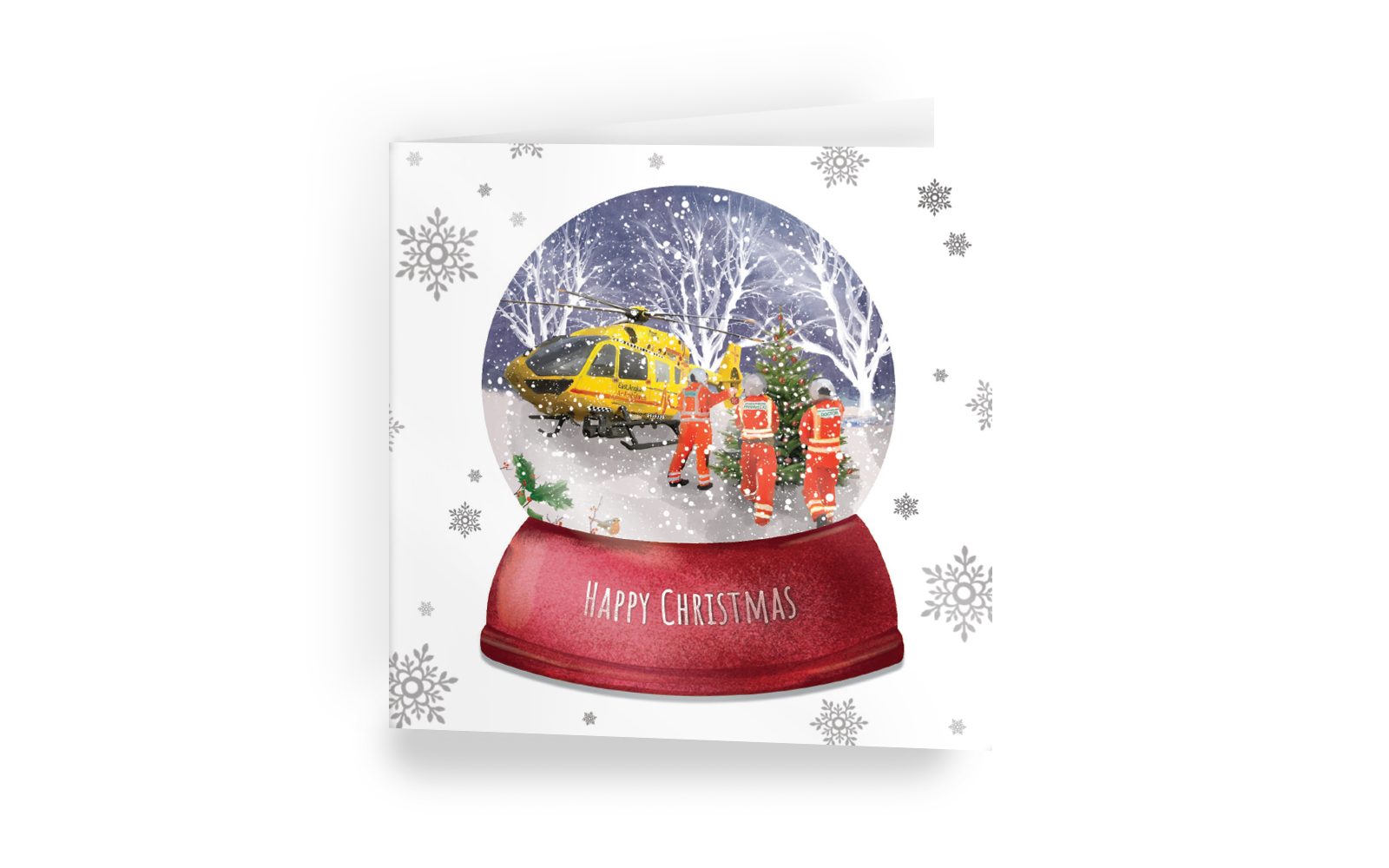 Snow Globe Christmas Card