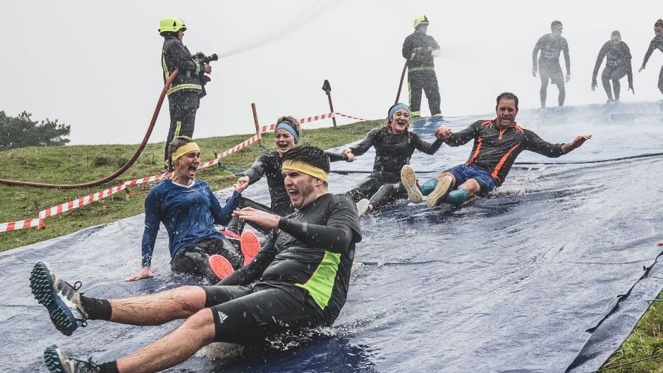 Only the Brave Belly slide obstacle