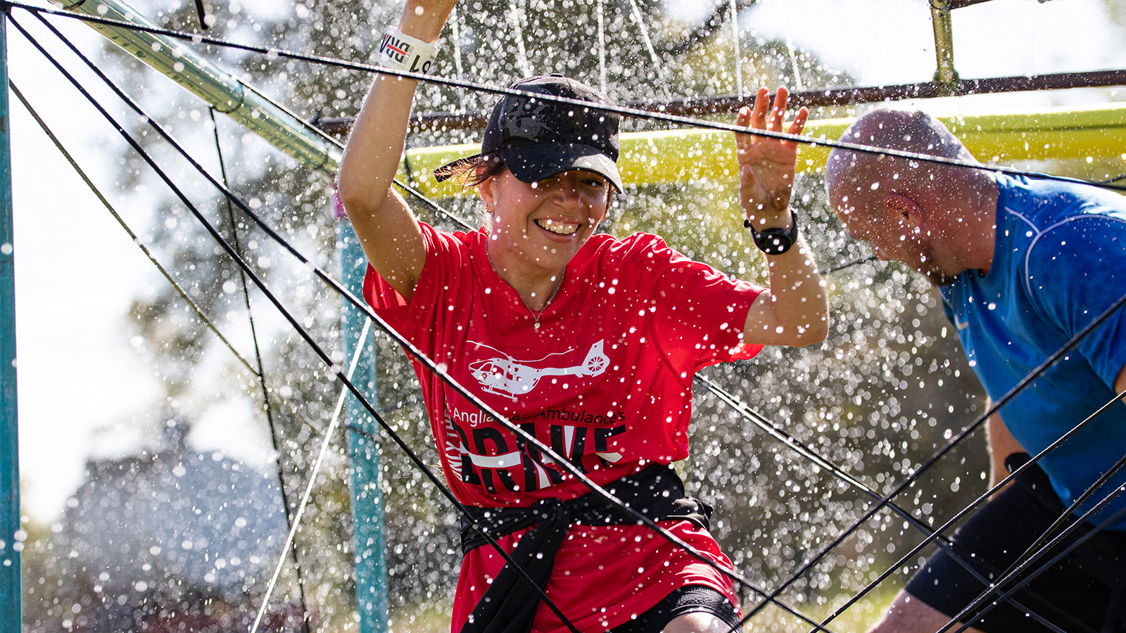 Tangled shower Only the Brave Obstacle