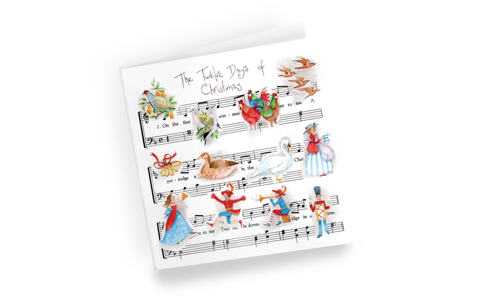 Twelve Musical Days christmas cards