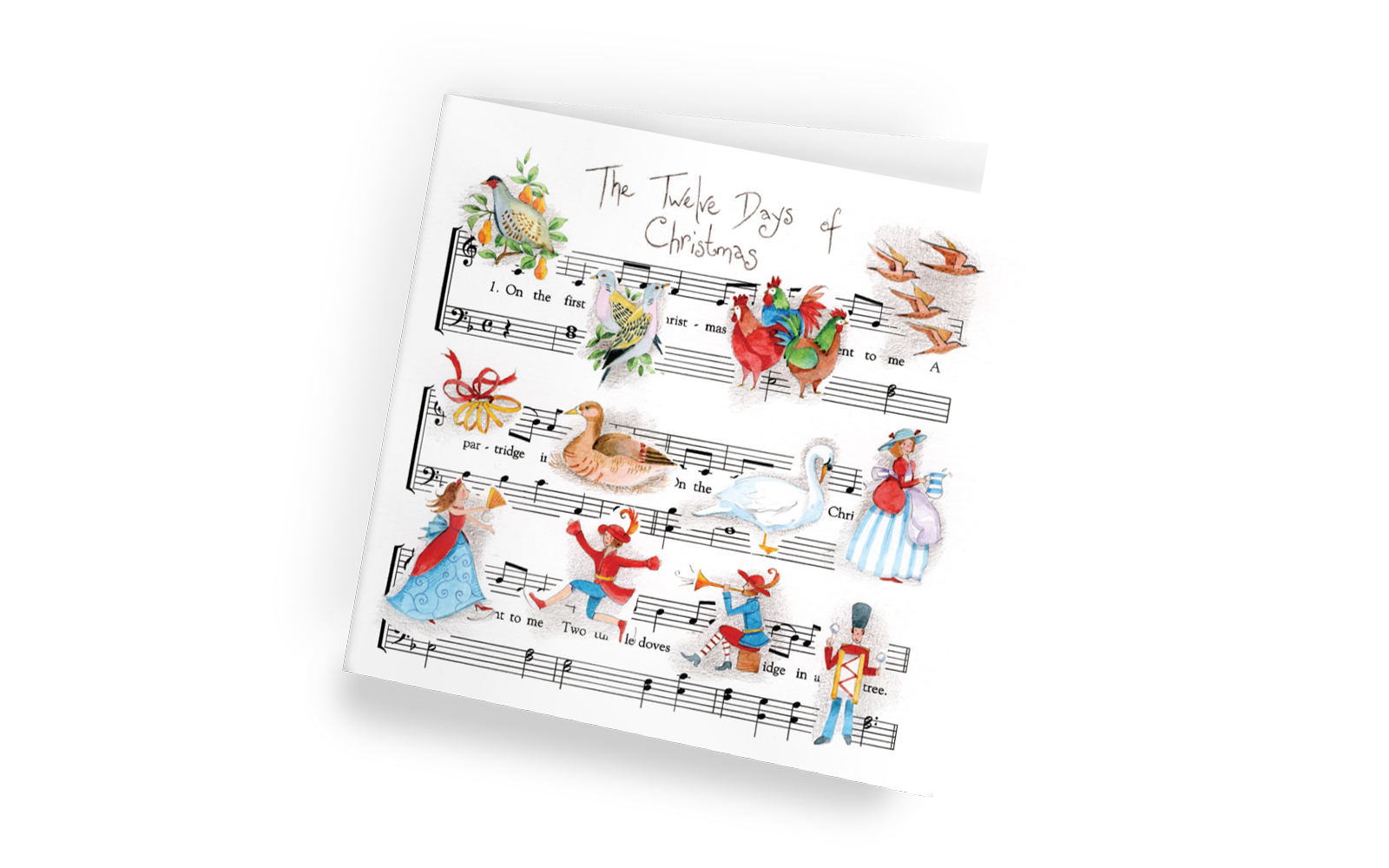 Twelve Musical Days christmas cards