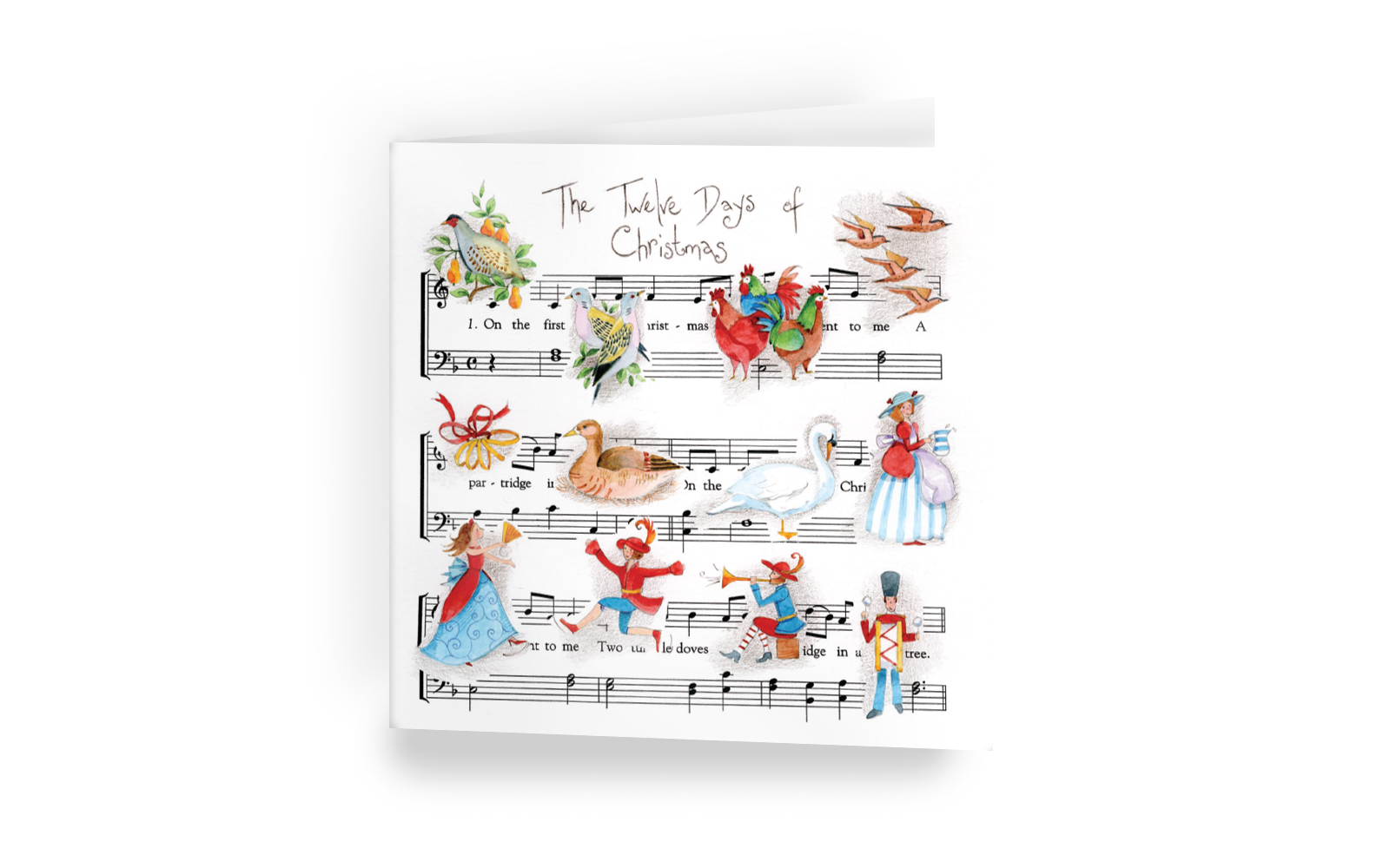 Twelve Musical Days christmas cards