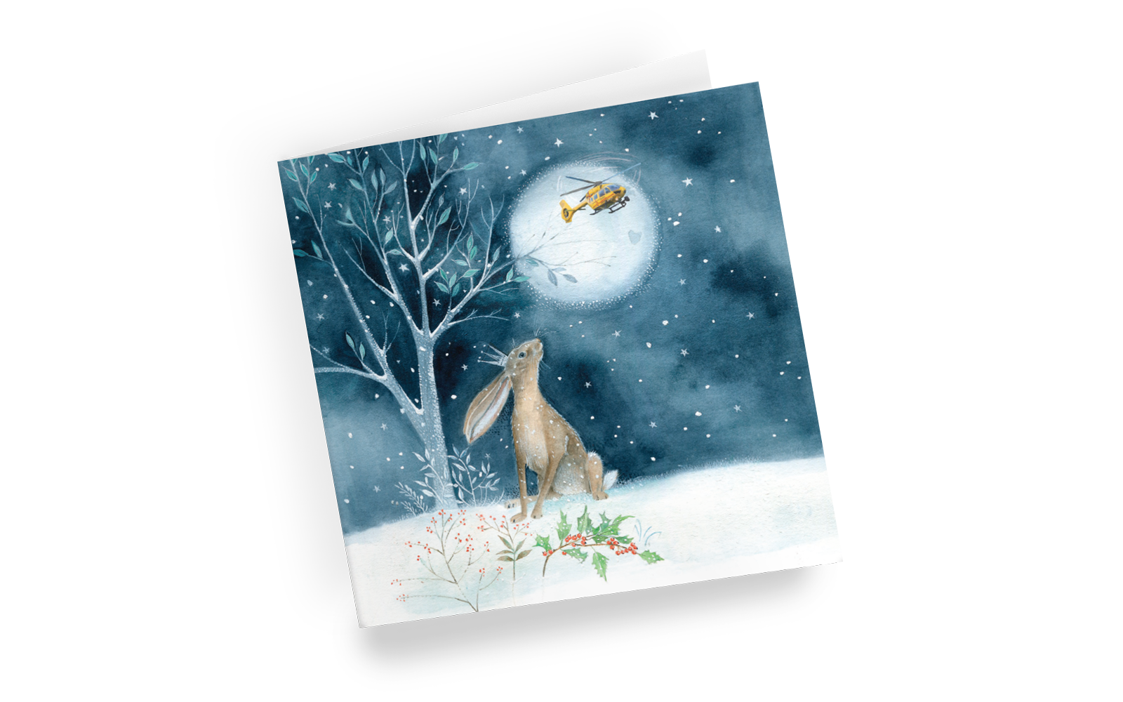 Winter Hare Christmas card