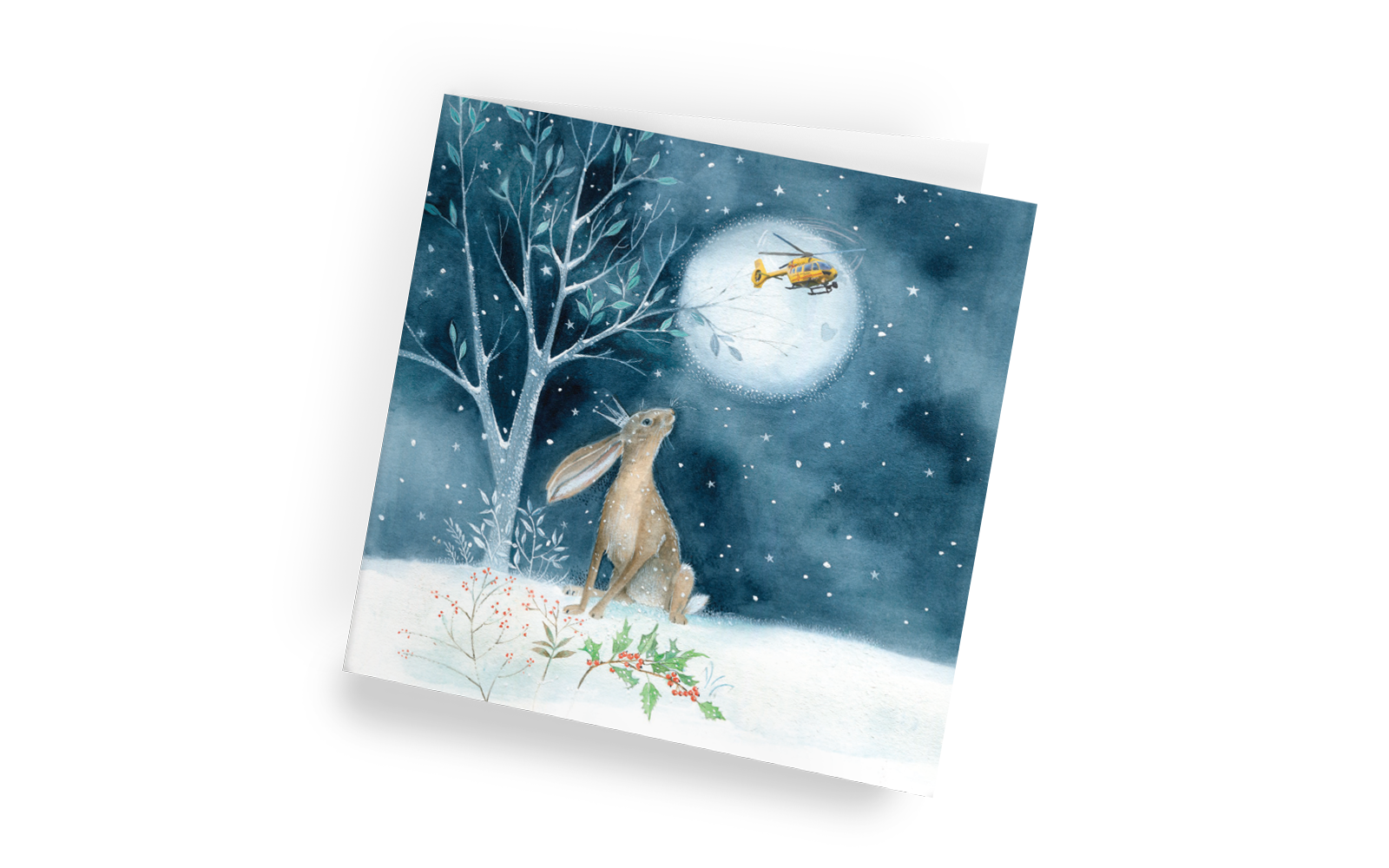 Winter Hare Christmas card