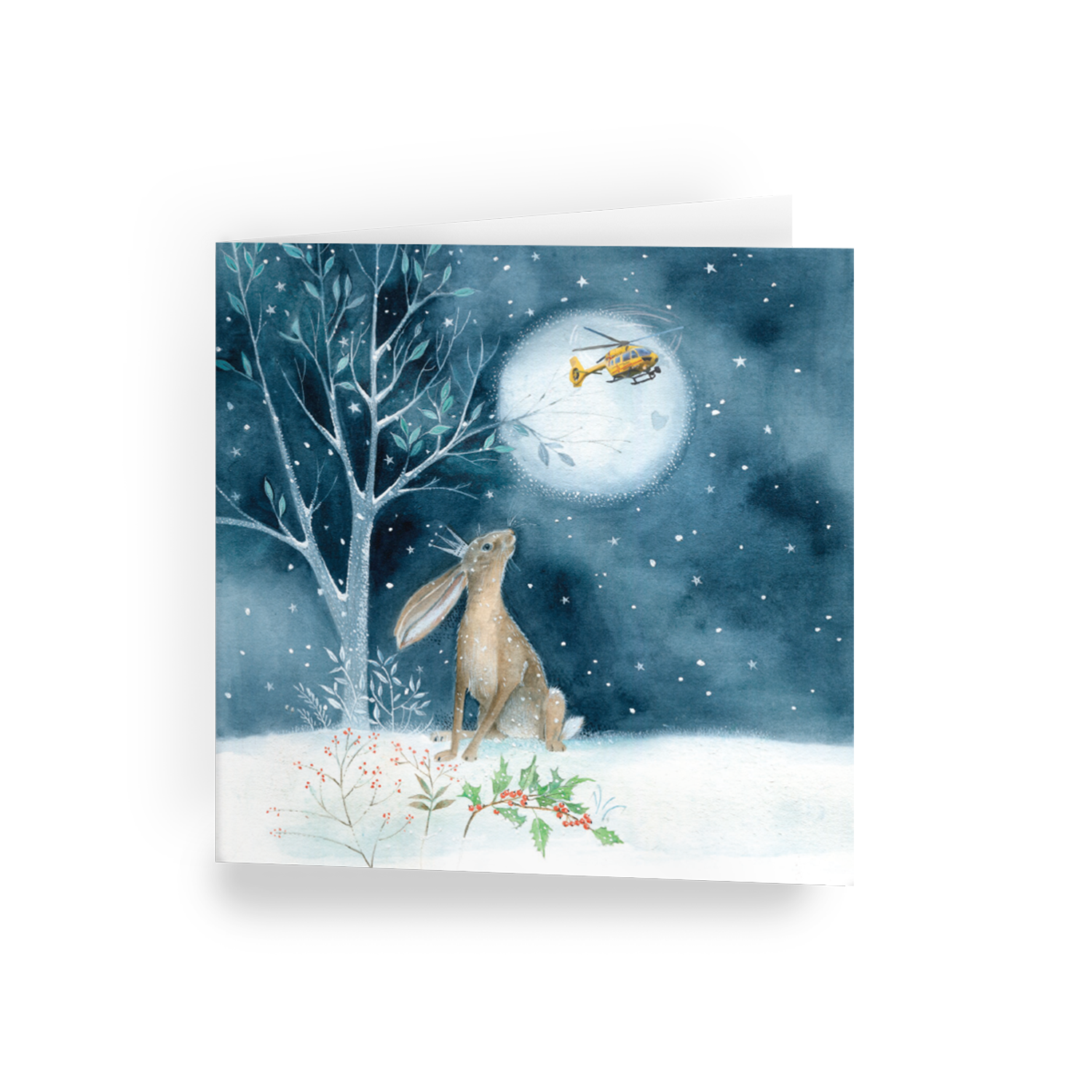 Winter Hare Christmas card