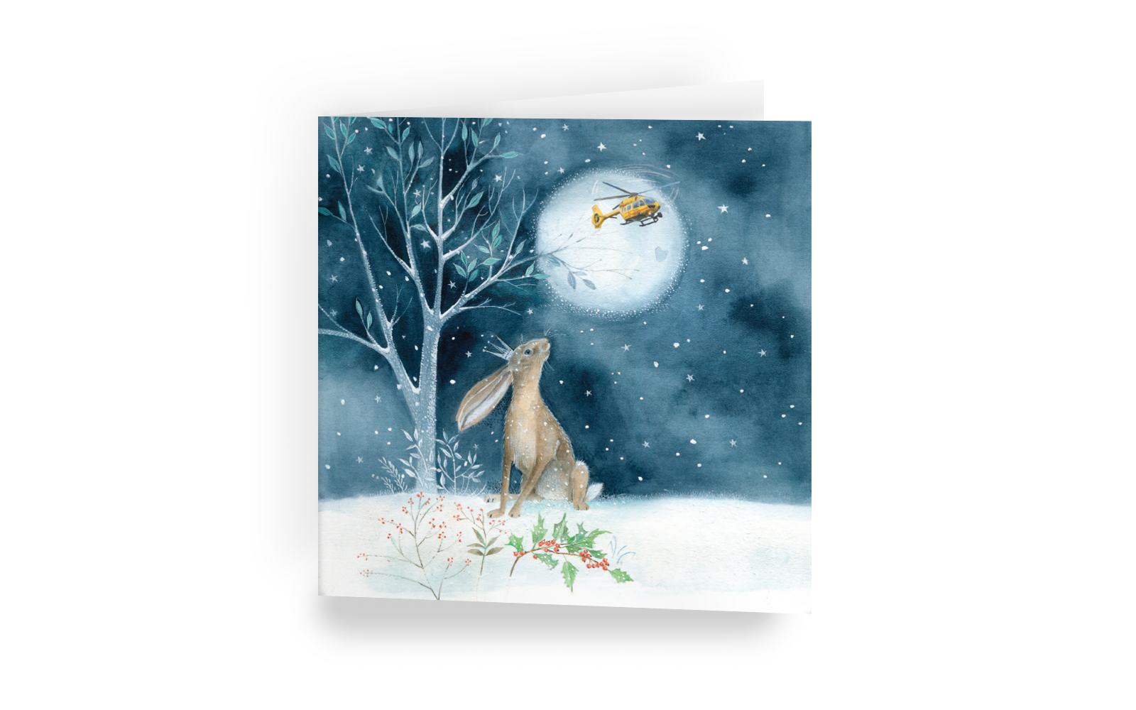 Winter Hare Christmas card