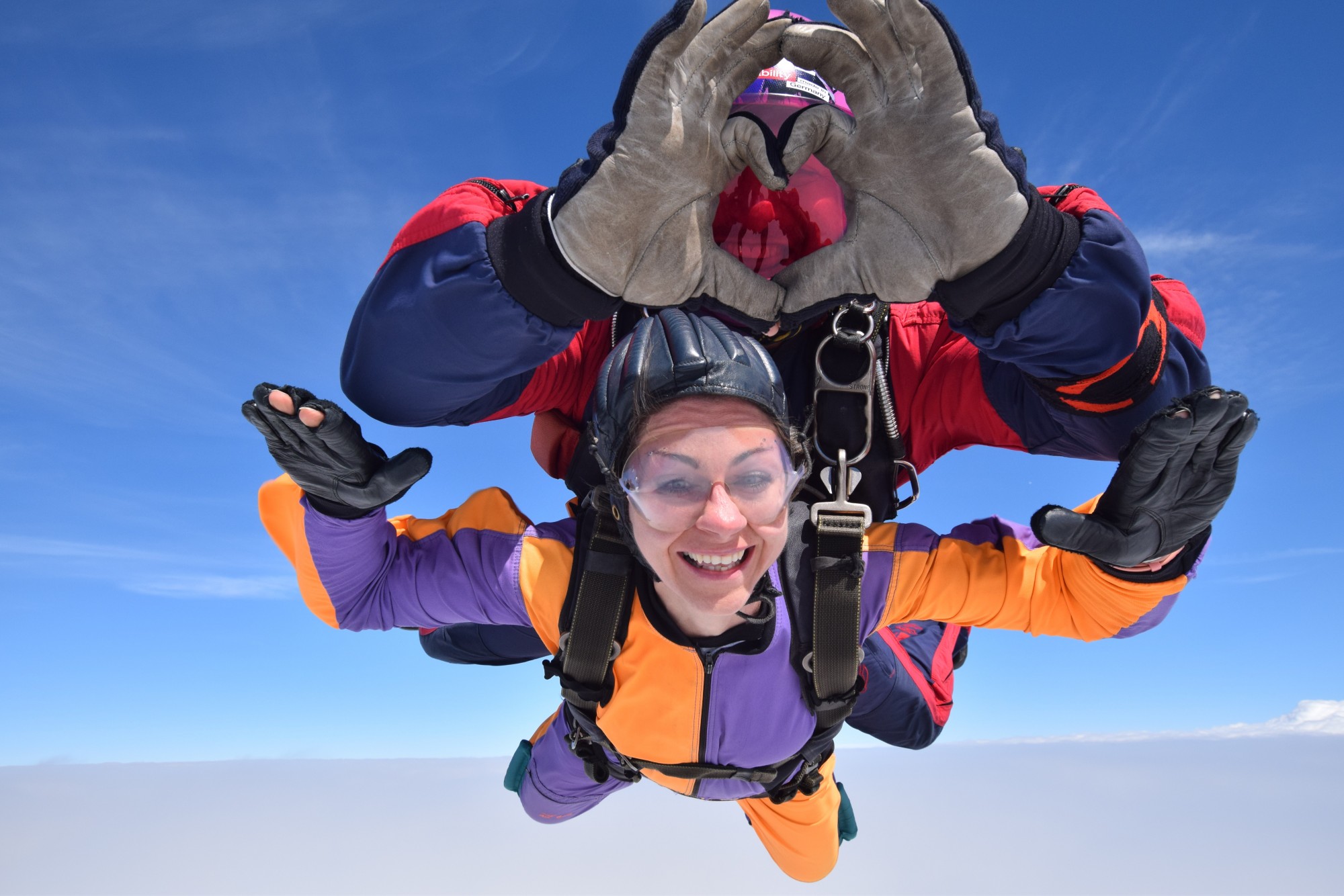 Tandem skydiving