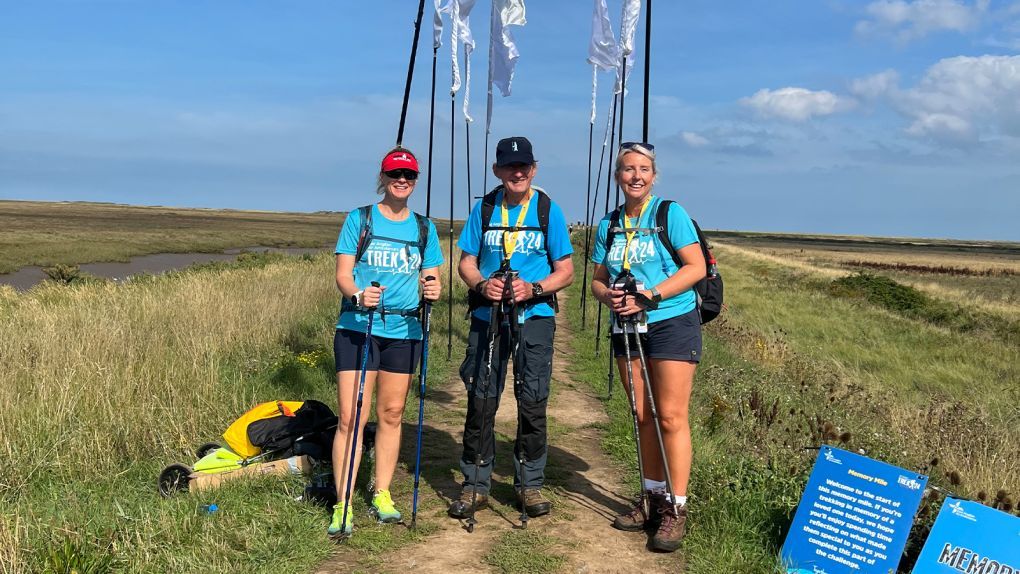 EAAA supporter James Greenwell with other trekkers