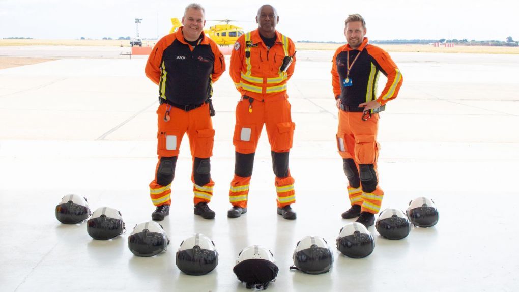 Crew with McQueen Helmets