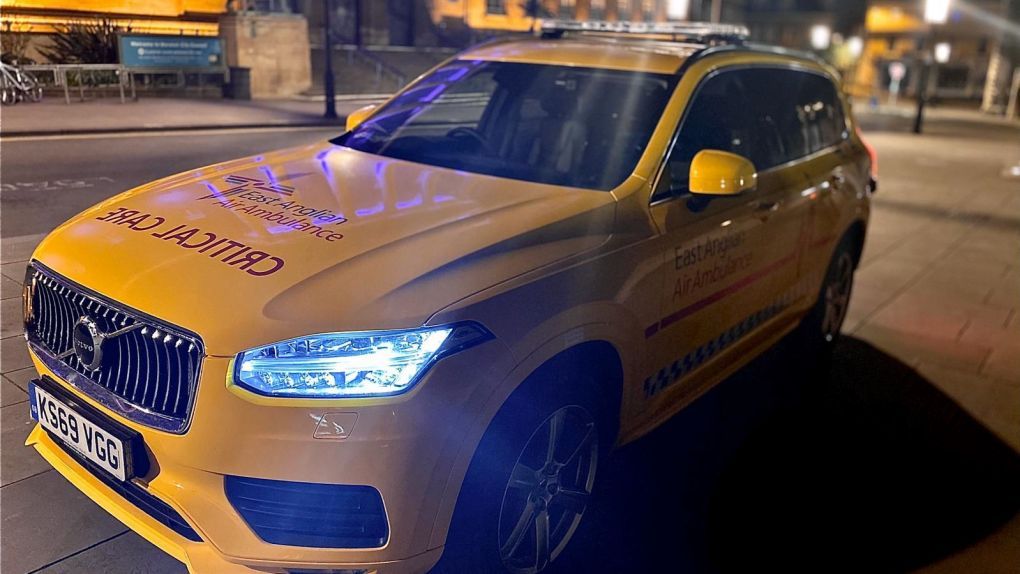 Critical care car at night