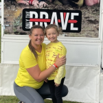 Caitlin with her mum Sophie