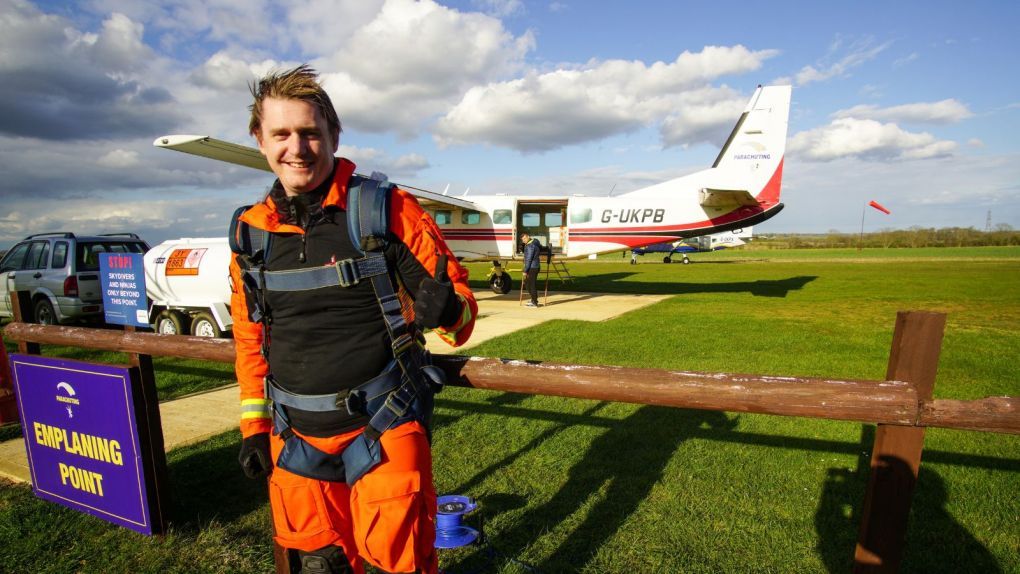 EAAA Doctor Toby takes part in the Big leaaap skydive