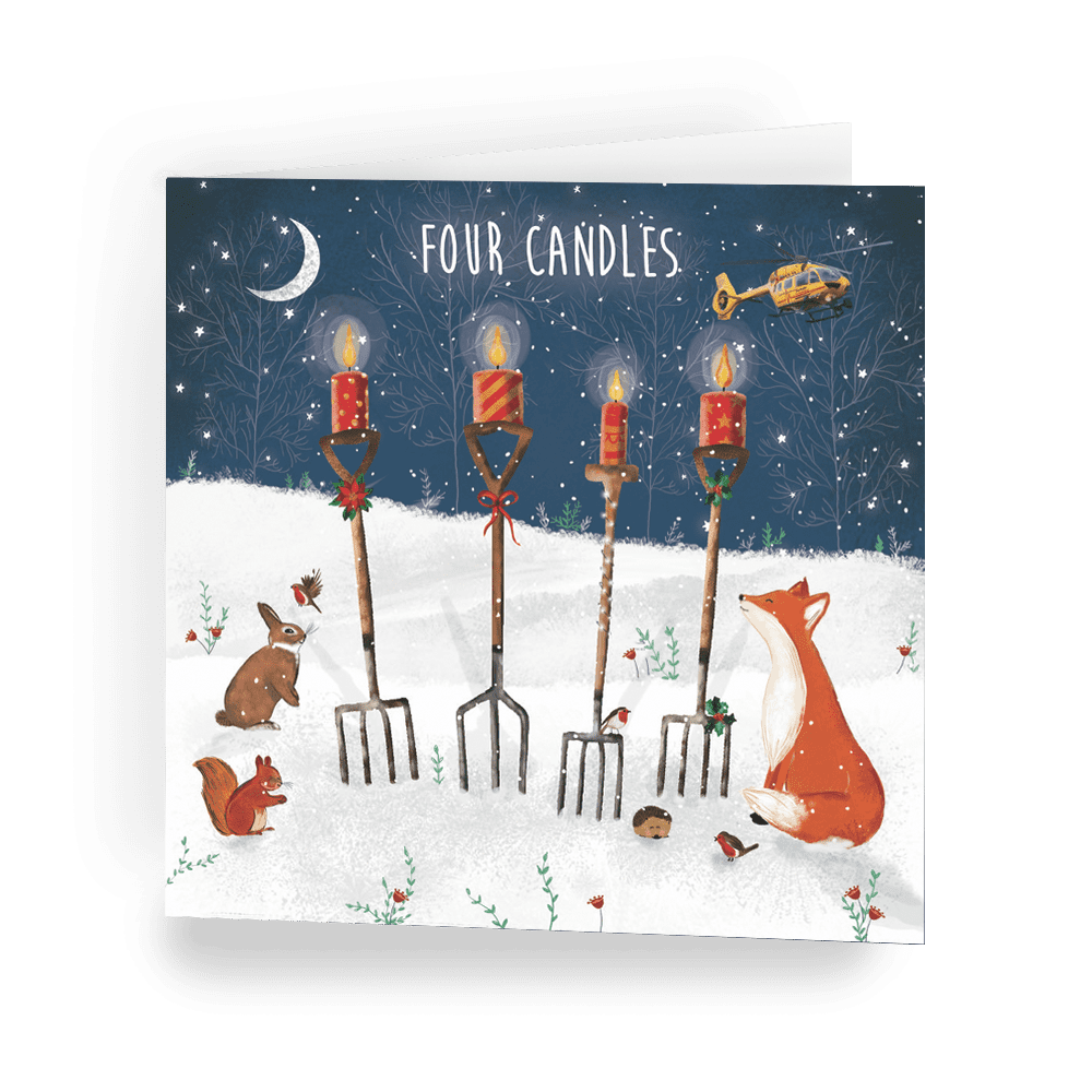 Christmas card - Four Candles